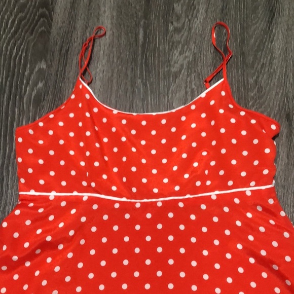 Forever 21 Orange Polka Dot Dress - Picture 2 of 9